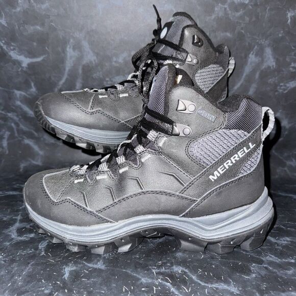 Merrell Shoes - Merrell Black Thermo Cross 2 Waterproof Winter Hiking Boots Womens Size 7.5